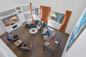 Smart TV, video games, table football, ping pong