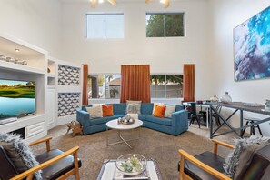 Smart TV, video games, table football, ping pong