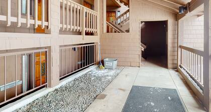 Simple & Lovely Studio with Wood Fireplace, WiFi & Mountain View Balcony