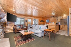 TV, fireplace, offices