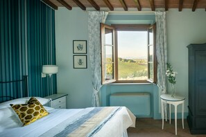 Furniture, Property, Building, Plant, Blue, Green, Window, Azure, Curtain, Shade