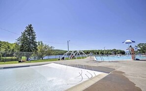 Piscine extérieure, piscine chauffée
