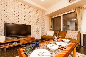 Apartment, Nichtraucher | Wohnbereich | Flachbildfernseher