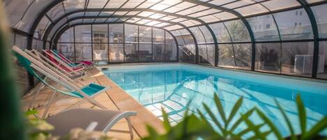 Indoor pool, a heated pool
