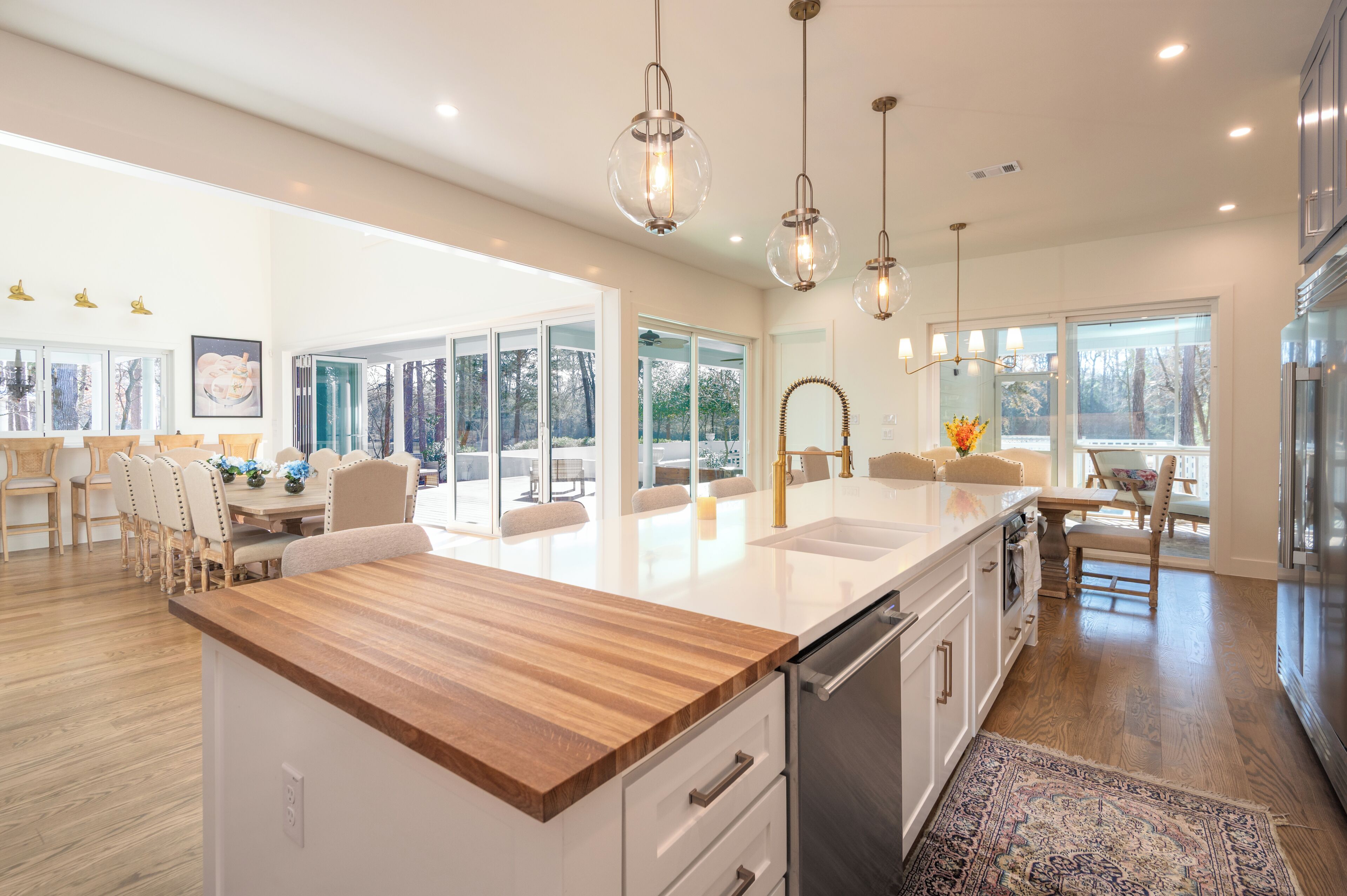 Pool house kitchen