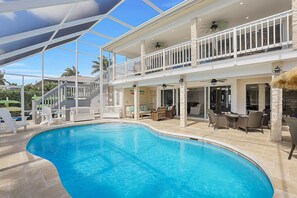 Outdoor pool, a heated pool - Luxury WaterFront Pool Home, Beach Parking, Kayaks SUP's Bikes Pool/PingPong Tbl (Marco Island)