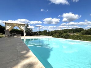 A heated pool