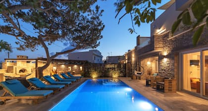 Luxury 7 bedroom villa with private infinity pool next to beach