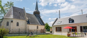 Charming Getaway with Garden, WiFi, and Garage in Scenic Gouy-les-Groseillers