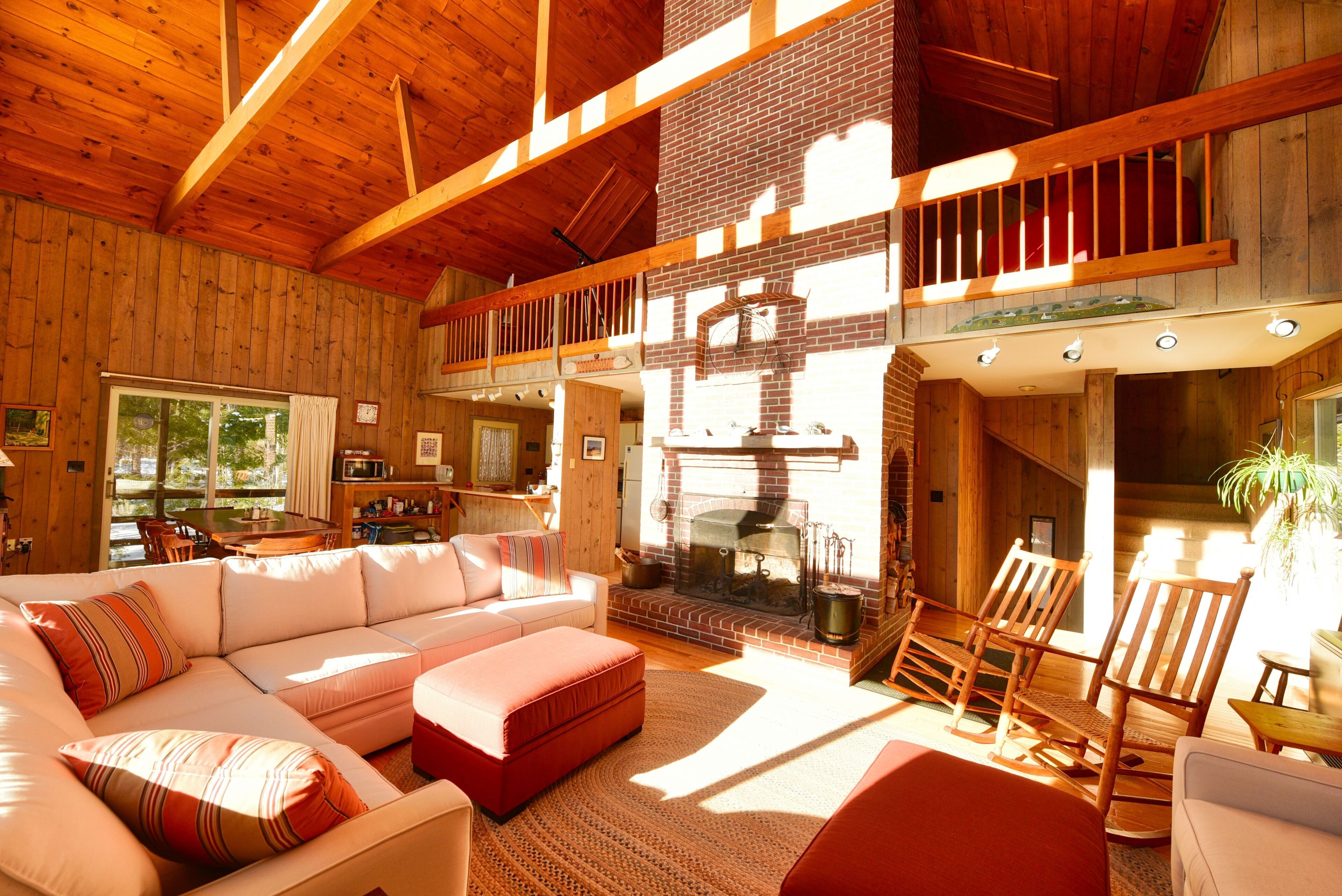 Fireplace, table tennis