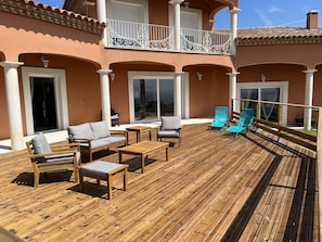 Terrace/patio - Villa with infinity spa pool and breathtaking views (Bouzigues)