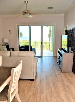 TV, DVD player, table football, offices