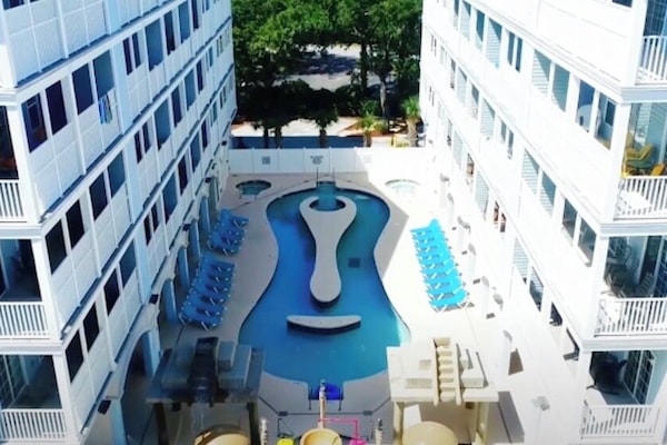 Piscina externa, piscina aquecida