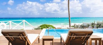 Queens Cottage 4-Beachfront Villa - Swimming pool, staff, Newly refurbished!