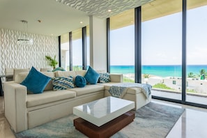 Apartment, 1 King Bed (OCE31- Oceana 2 Bedroom AMAZING Ocean) | Living area