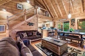 Smart TV, fireplace, video games