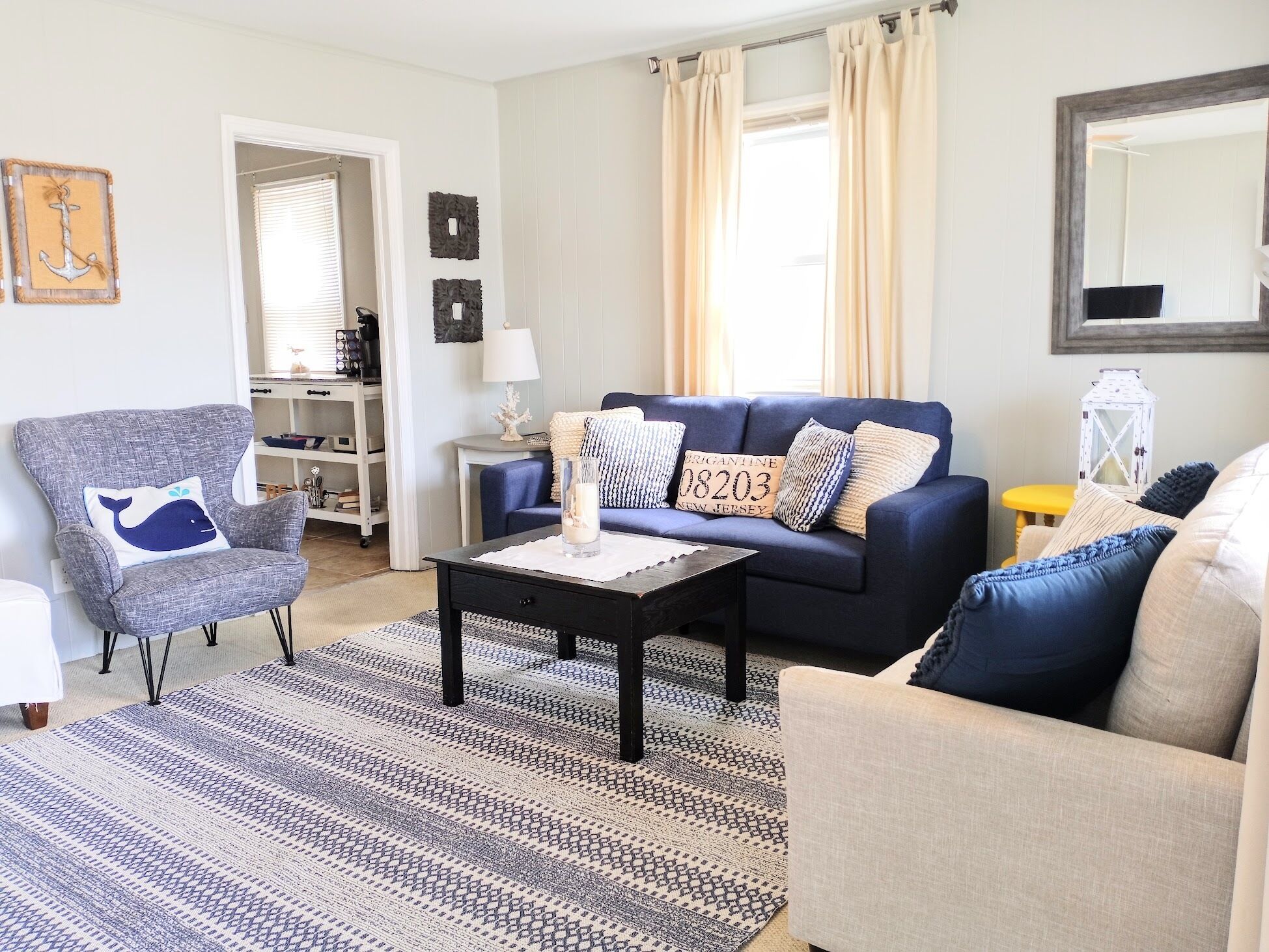 Cozy Brigantine beach house - 1st floor of duplex - 1 block to beach, near town!