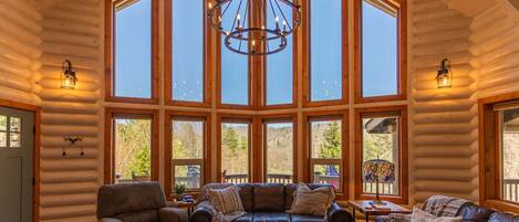 TV, fireplace, table football