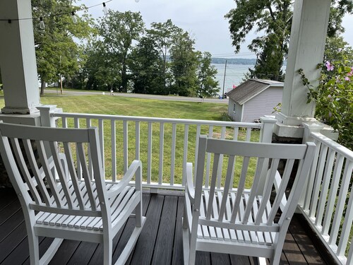 Beautiful 5 bedroom Lake House across the street from Cayuga Lake.  