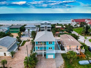 Exterior - •1/2 Block to Beach •6BR Home •Sleeps Large Groups •Pool •Elevator •Ocean Views (New Smyrna Beach)