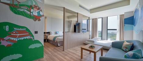 Ropa de cama de alta calidad y minibar