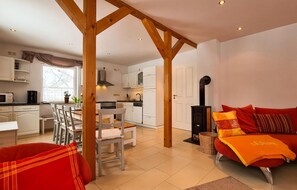 TV, DVD player, ping pong