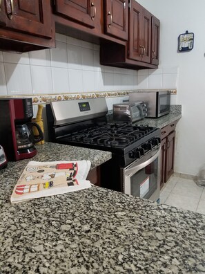 Fridge, microwave, oven, stovetop - Best place to stay, close to everything,  you will love it. (Santo Domingo)