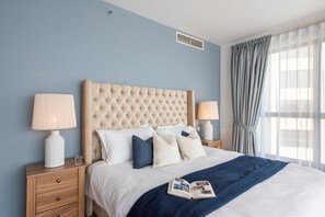 Apartamento familiar | 4 dormitorios, sábanas de algodón egipcio, ropa de cama de alta calidad