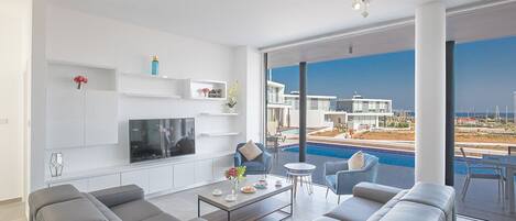 Smart TV, video games, music library, video library