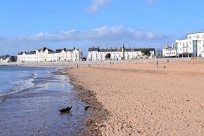 Beach nearby, sun-loungers