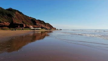 Beach nearby, sun-loungers