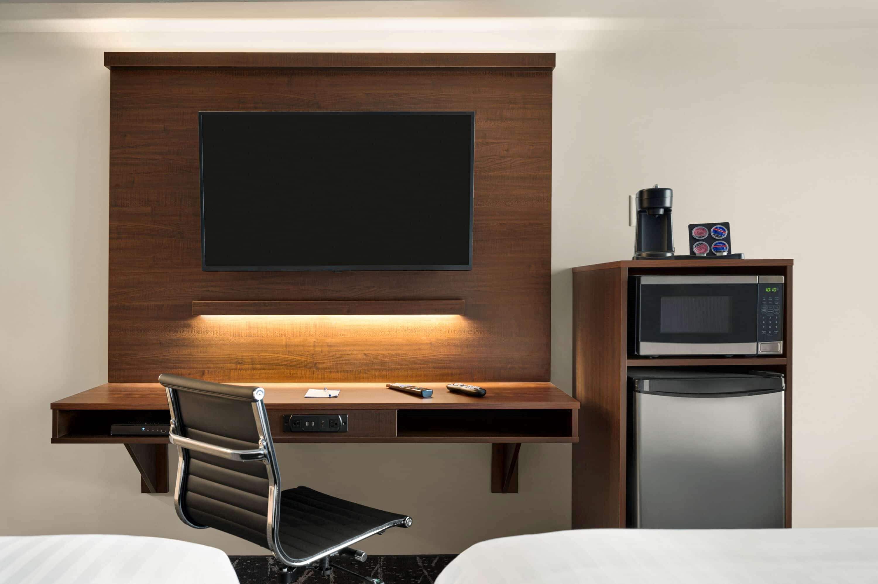 room, 2 queen beds, non smoking | desk, laptop workspace, iron/ironing board, free wifi