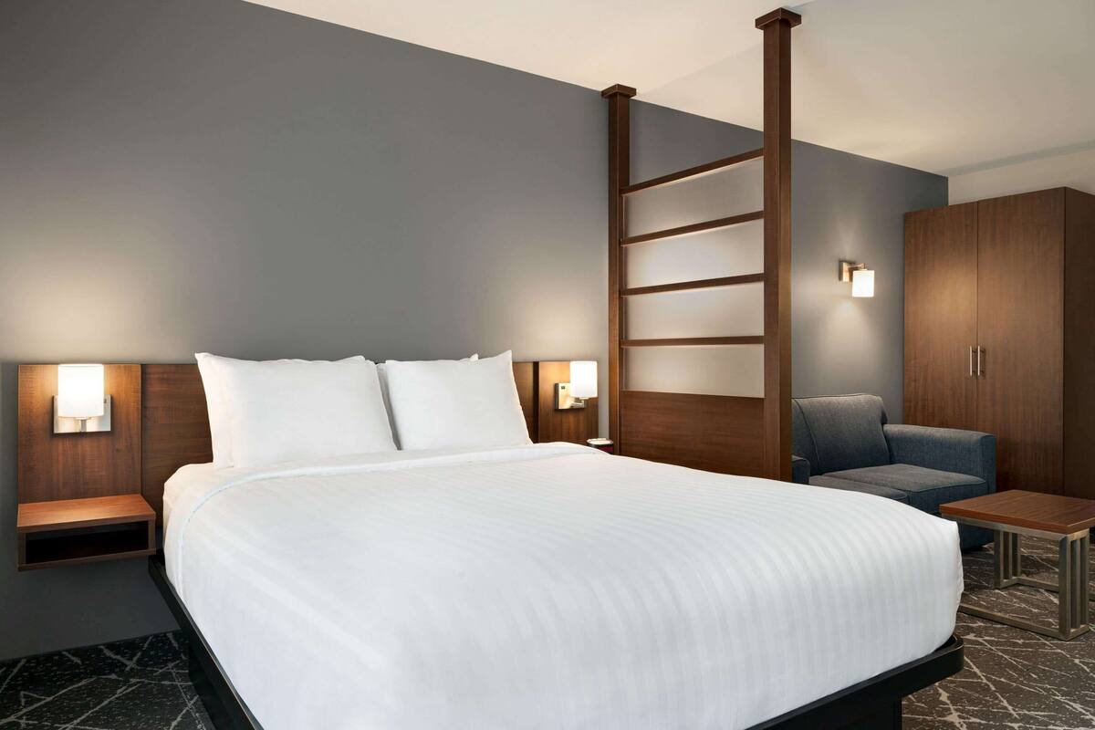 room, 1 queen bed, non smoking | desk, laptop workspace, iron/ironing board, free wifi