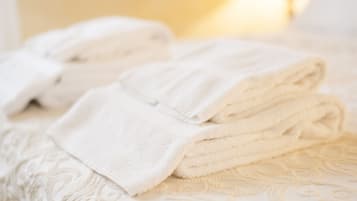 Doccia, asciugacapelli, accappatoio, asciugamani