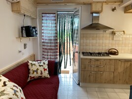 Apartment | Living room | 30-inch TV with digital channels