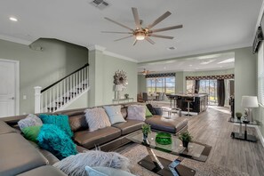 TV, video games, DVD player