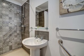 Shower, hair dryer
