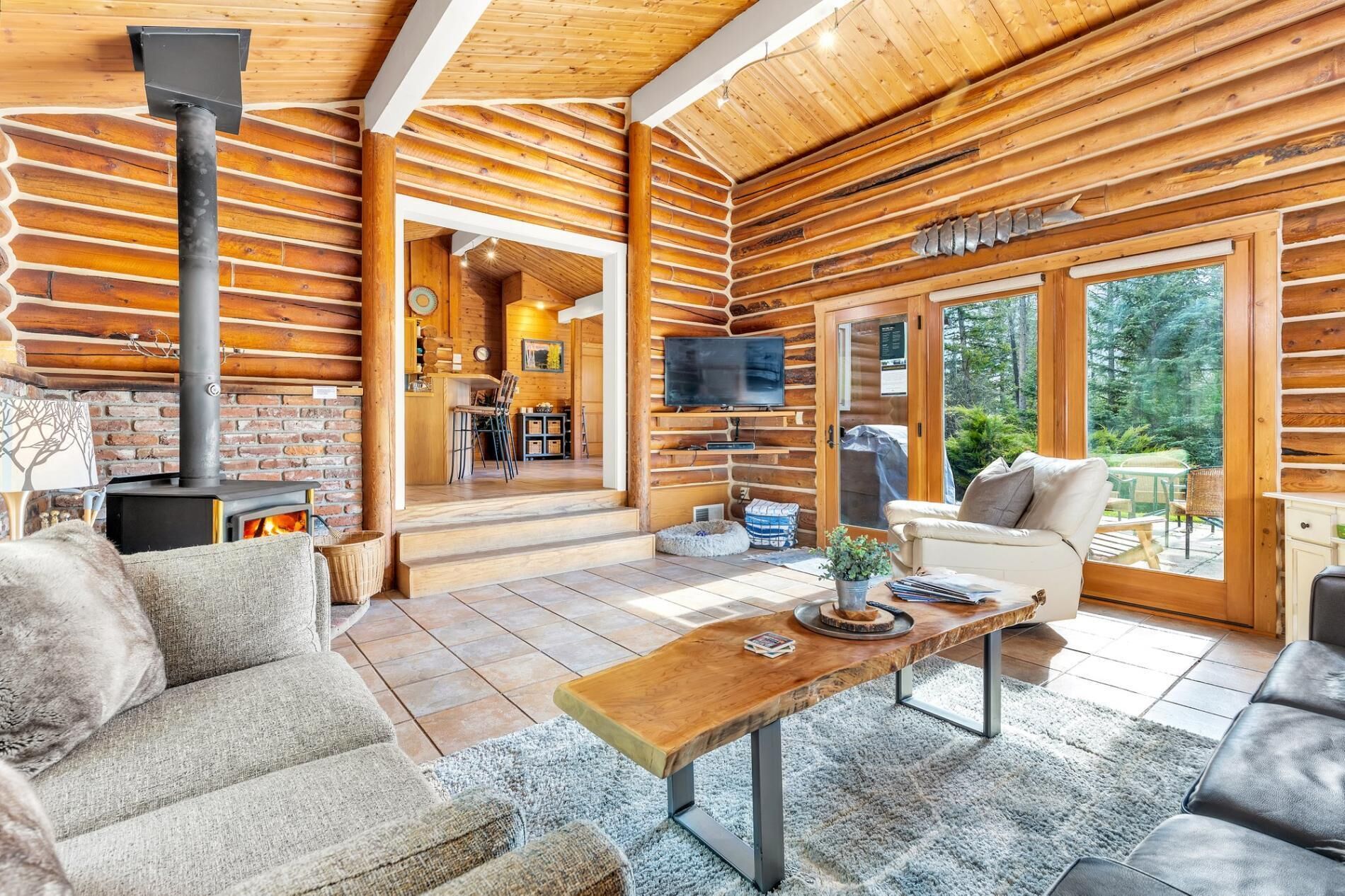 Smart TV, fireplace, video games, books