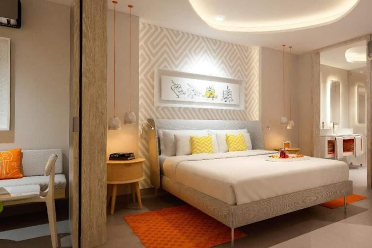 Frette Italian sheets, premium bedding, memory-foam beds, free minibar