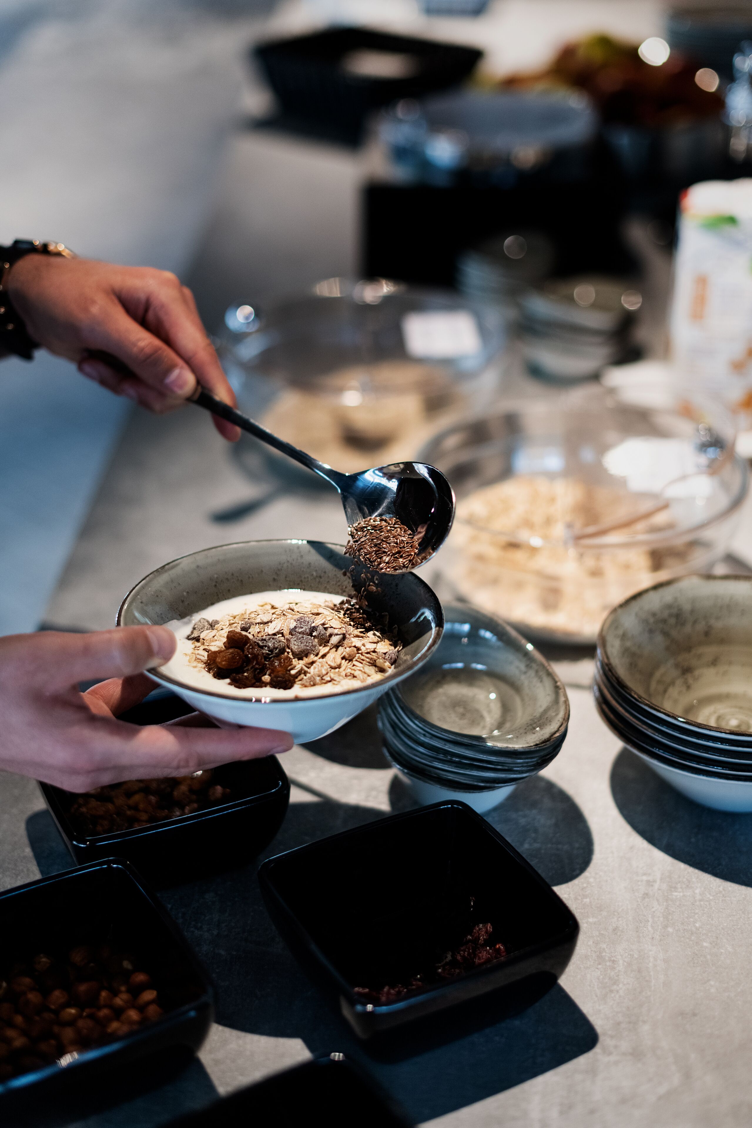 daily buffet breakfast (chf 18 per person)