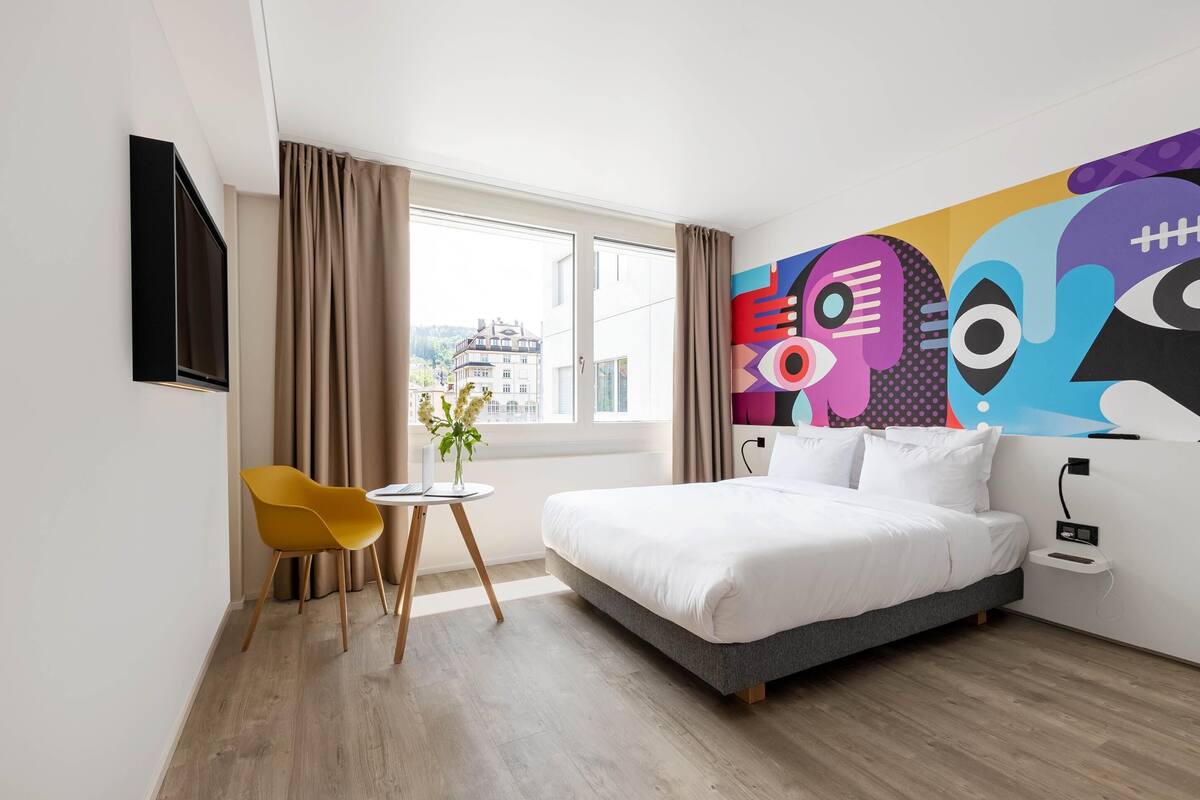 Double Room | Premium bedding, laptop workspace, blackout drapes, soundproofing
