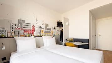 Twin Room | Premium bedding, desk, laptop workspace, soundproofing