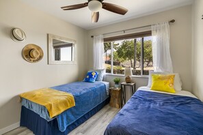 2 bedrooms, iron/ironing board, WiFi, bed sheets