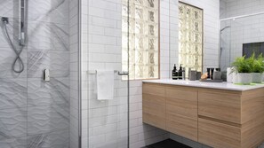 Combined shower/bathtub, jetted bath, hair dryer, towels - Arabella Heights - Great for couples and families (Daylesford)