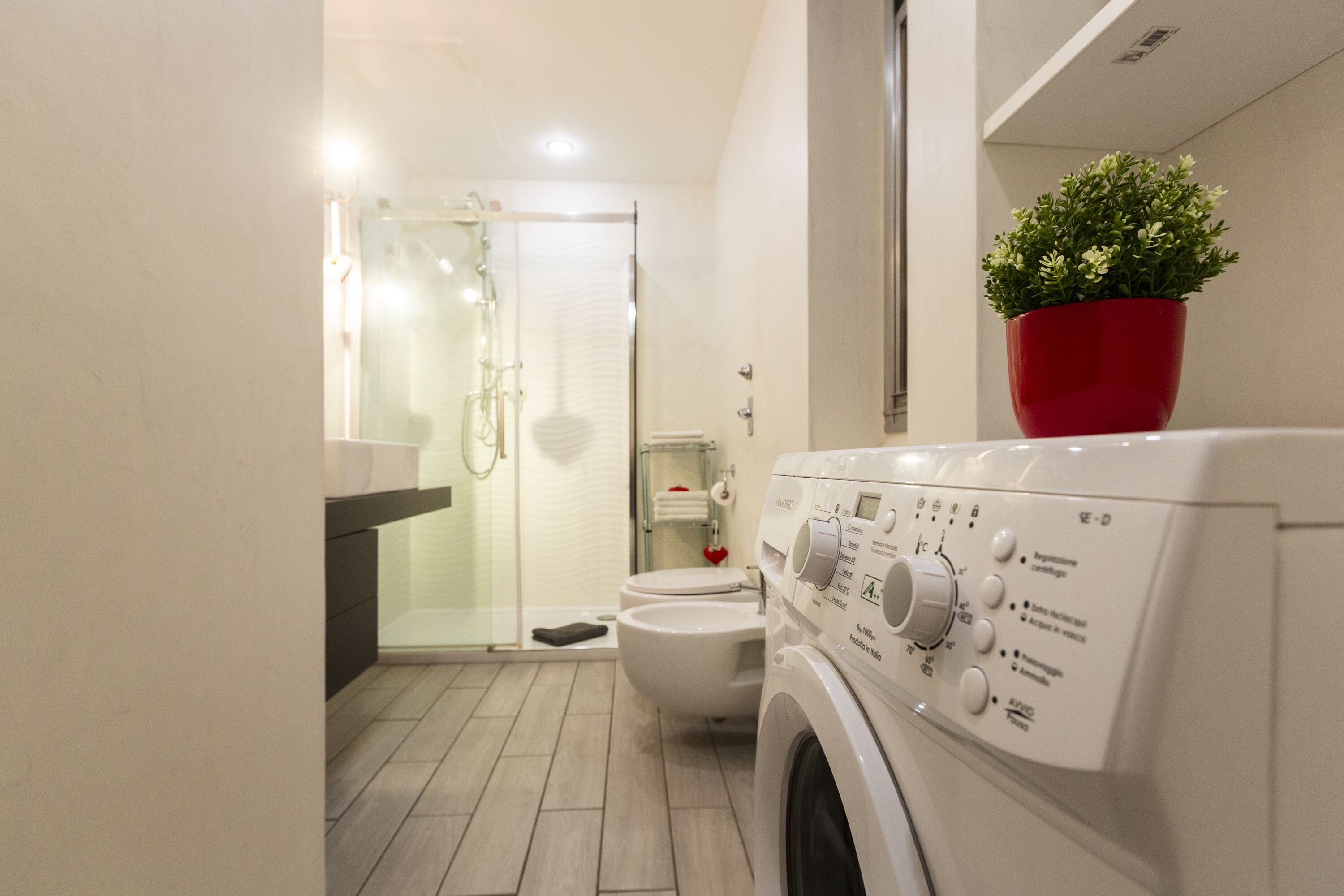 Apartament | Bany | Dutxa, assecador de cabells i bidet 