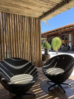 Terrace/patio - Spacious house with pool in Buzios for up to 9 guests. (RJ)