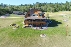 Unclassified image, 2 of 46, button - Unique Cabin on 5 Acres, w/ Hot Tub, 2-Story Fireplace, 3-Car Gar., 5000 S.Ft (Sturgis)