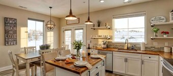 The Farmhouse at Lincoln Suites | Modern Smart Home in Sheridan, WY | King Bed, Full Kitchen, Keyless Entry | Moments from Downtown Dining and Bighorn Mountain Access