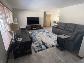 Smart TV, DVD player, stereo