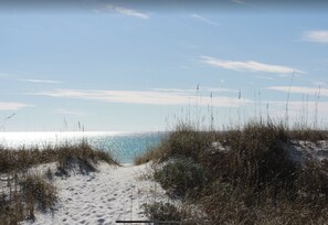 Vlak bij het strand
